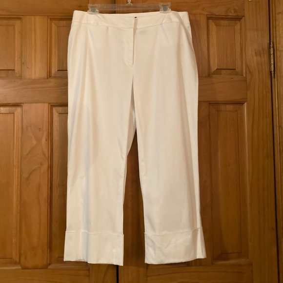 NWT Vintage Apostrophe Stretch Crop Pants Trousers Size 14 (#1) - Picture 1 of 11
